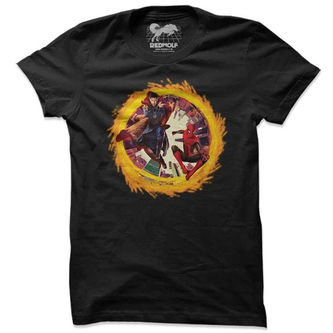 INTO THE MULTIVERSE - MARVEL OFFICIAL T-SHIRT b y Redwolf -Redwolf - India - www.superherotoystore.com