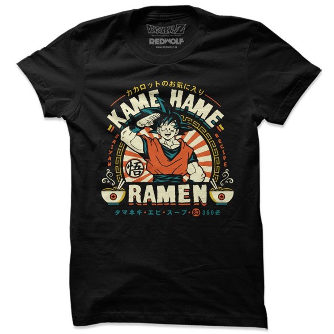 Goku: Kame Hame Ramen - Dragon Ball Z Official T-Shirt. -Redwolf - India - www.superherotoystore.com