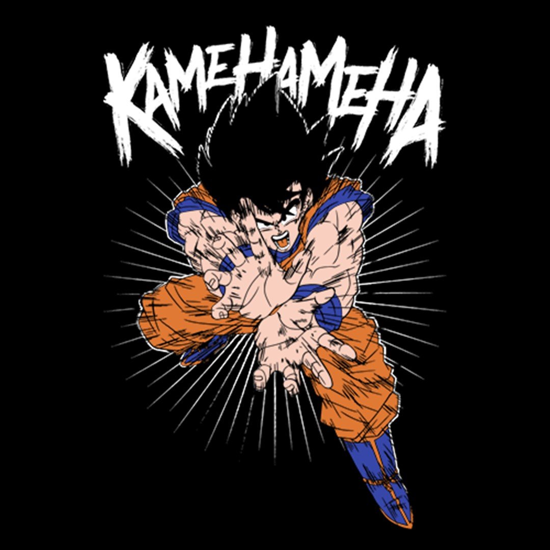 Kamehameha - Dragon Ball Z Official T-Shirt. -Redwolf - India - www.superherotoystore.com