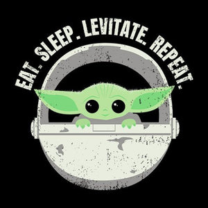 Star Wars The Mandalorian - Eat Sleep Levitate Repeat T-Shirt. -Redwolf - India - www.superherotoystore.com