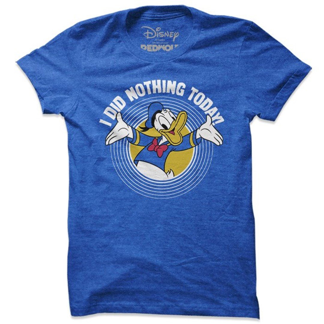 Disney I Did Nothing Today T-Shirt. -Redwolf - India - www.superherotoystore.com