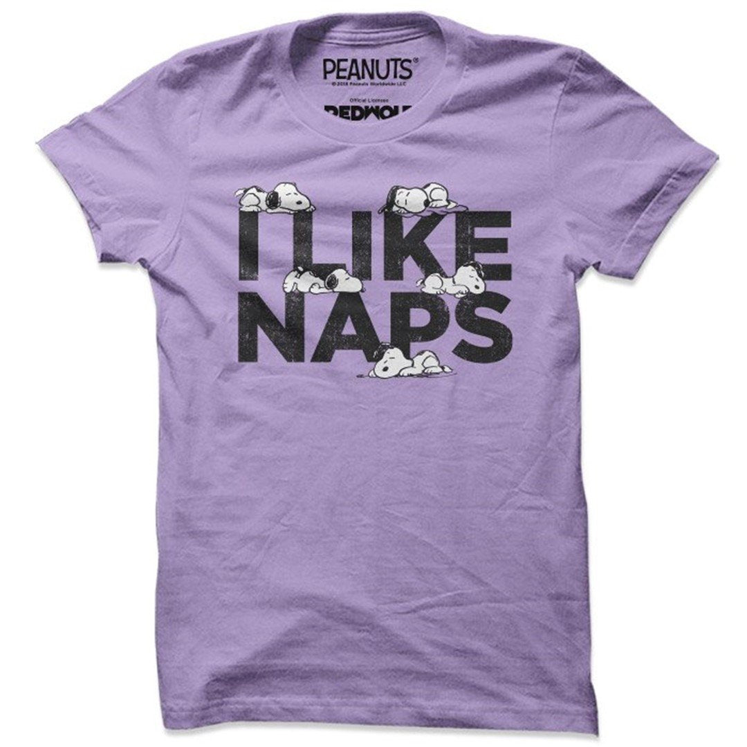 Peanuts - Snoopy: I Like Naps T-Shirt. -Redwolf - India - www.superherotoystore.com