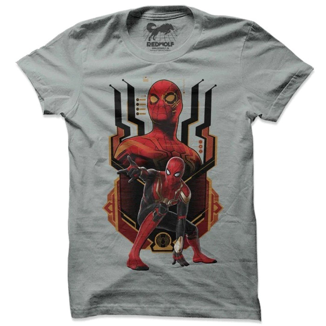 SPIDER-MAN: INTEGRATED SUIT - MARVEL OFFICIAL T-SHIRT by Redwolf -Redwolf - India - www.superherotoystore.com