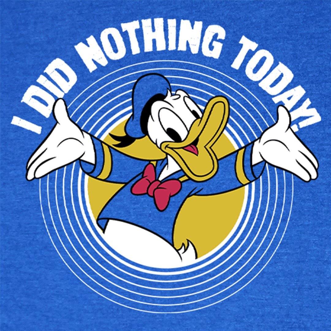 Disney I Did Nothing Today T-Shirt. -Redwolf - India - www.superherotoystore.com