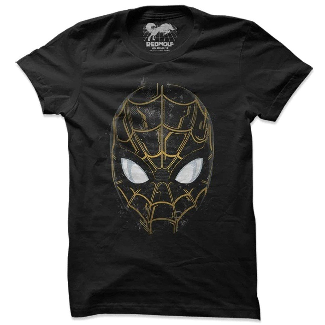 BLACK SUIT MASK - MARVEL OFFICIAL T-SHIRT by Redwolf -Redwolf - India - www.superherotoystore.com