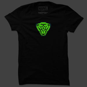 Marvel Comics - Arc Reactor (Glow In The Dark) T-Shirt. -Redwolf - India - www.superherotoystore.com