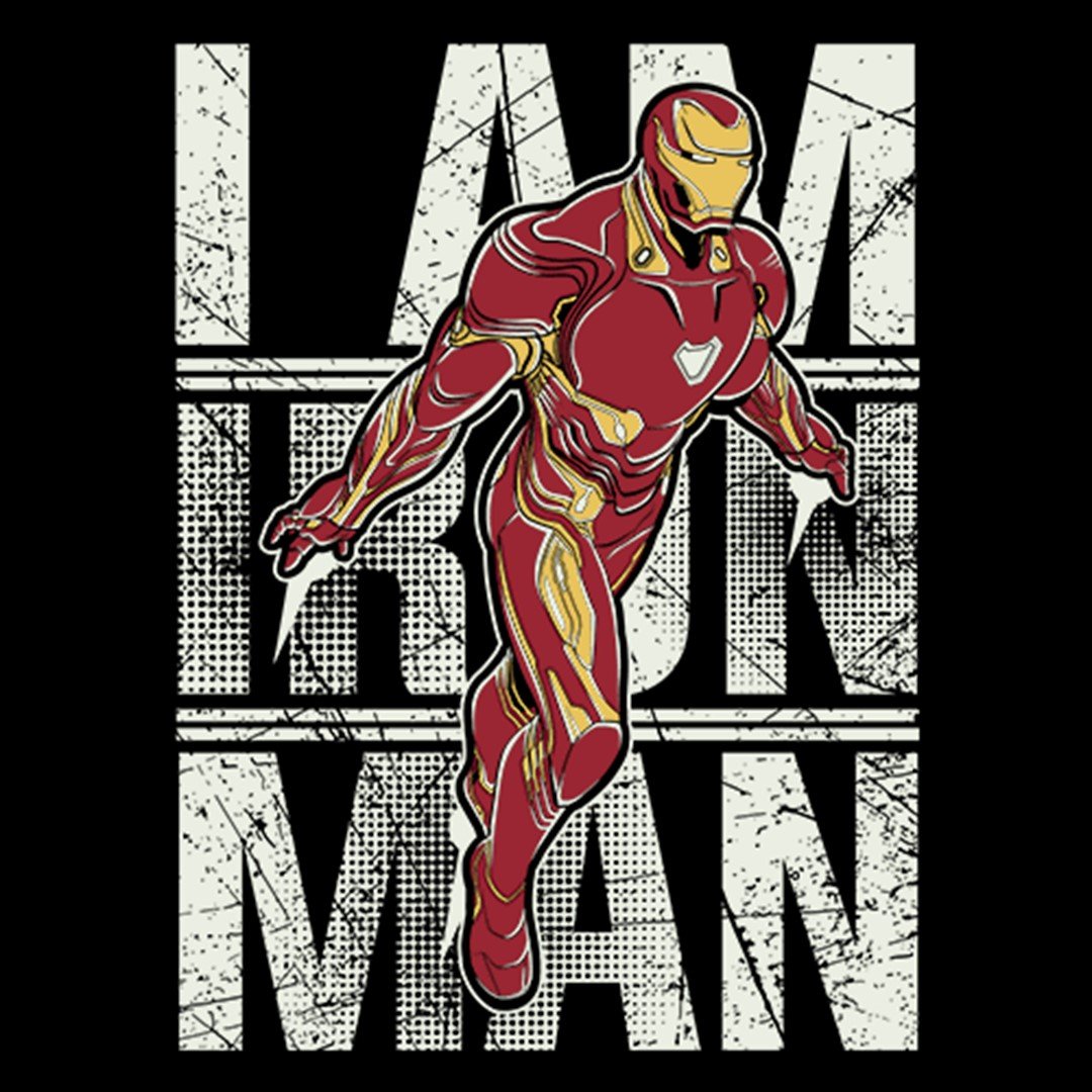 Marvel Comics The Invincible Iron Man Glow In The Dark T Shirt