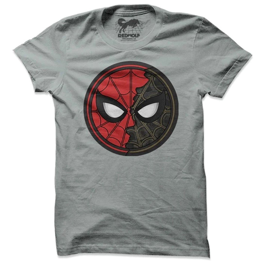 TWO FACE SPIDEY - MARVEL OFFICIAL T-SHIRT by Redwolf -Redwolf - India - www.superherotoystore.com