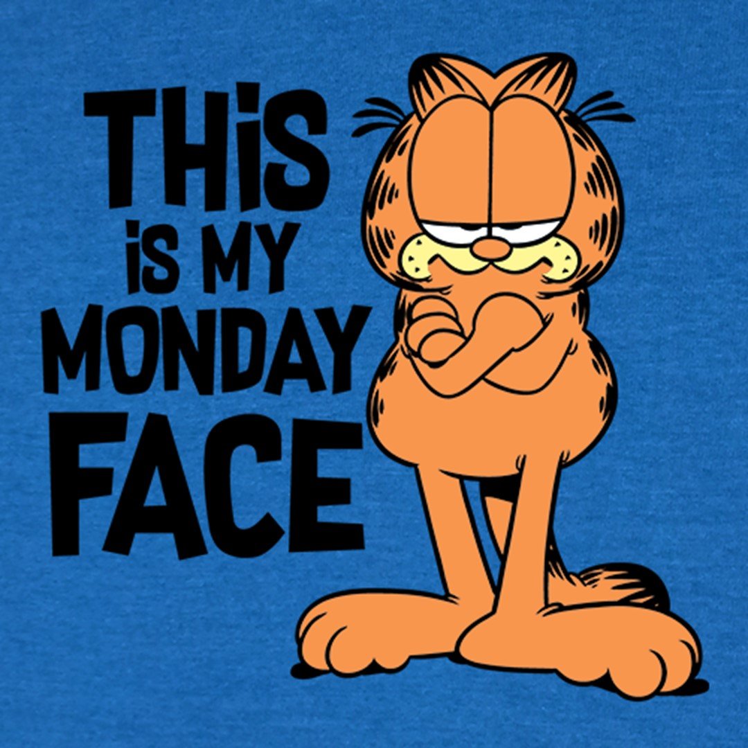 Garfield - Monday Face T-Shirt. -Redwolf - India - www.superherotoystore.com