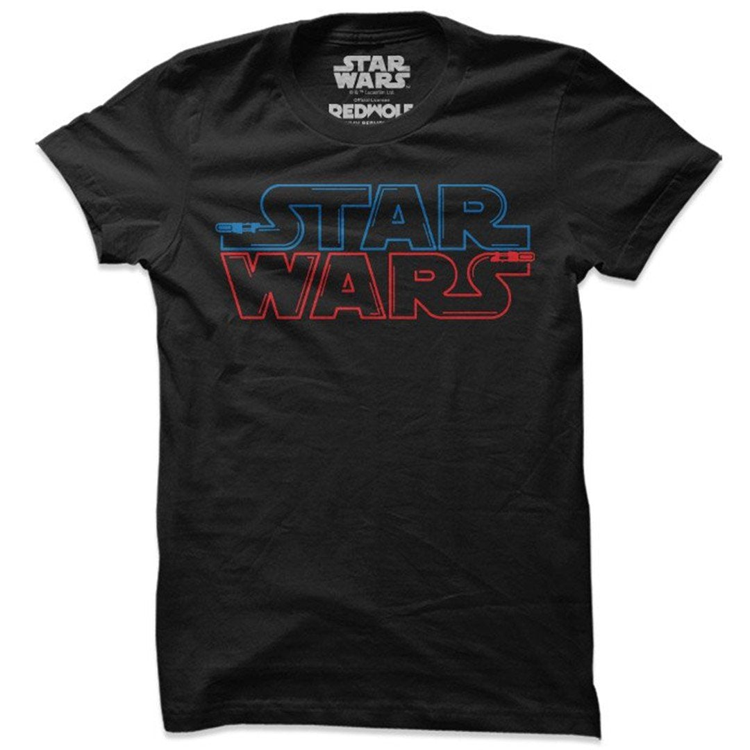 Star Wars: Saber Logo T-Shirt. -Redwolf - India - www.superherotoystore.com