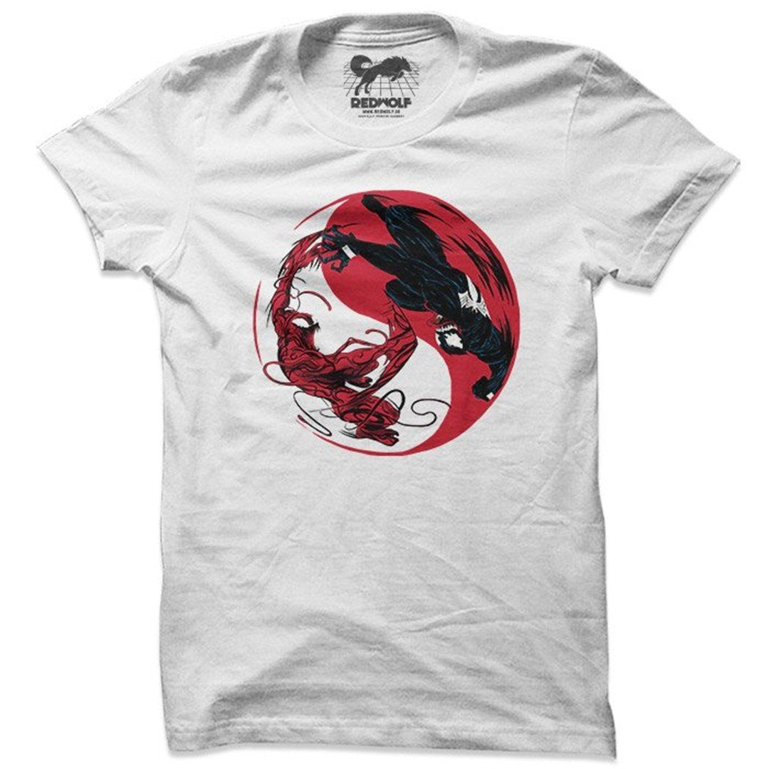 Venom &amp; Carnage - Marvel Official T-Shirt. -Redwolf - India - www.superherotoystore.com