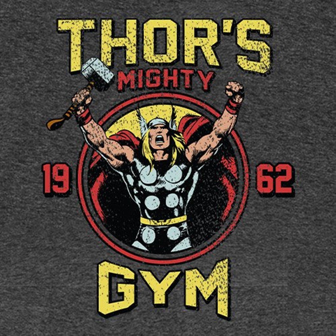 Marvel Comics Thor's Mighty Gym T-Shirt. -Redwolf - India - www.superherotoystore.com
