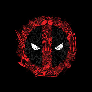 Deadpool: Scribble Logo - Marvel Official T-Shirt. -Redwolf - India - www.superherotoystore.com