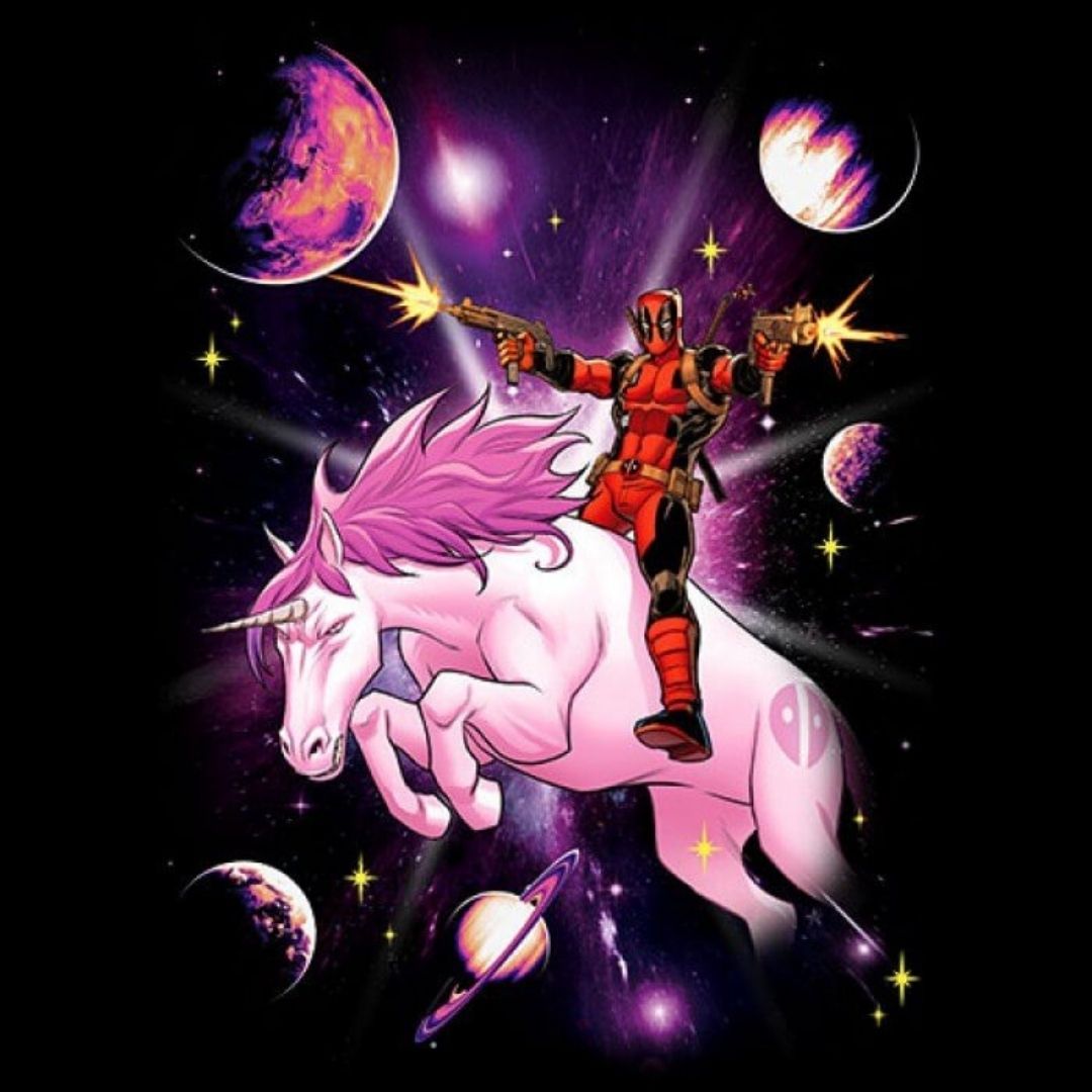 Deadpool: The Unicon Rider T-Shirt -Redwolf - India - www.superherotoystore.com
