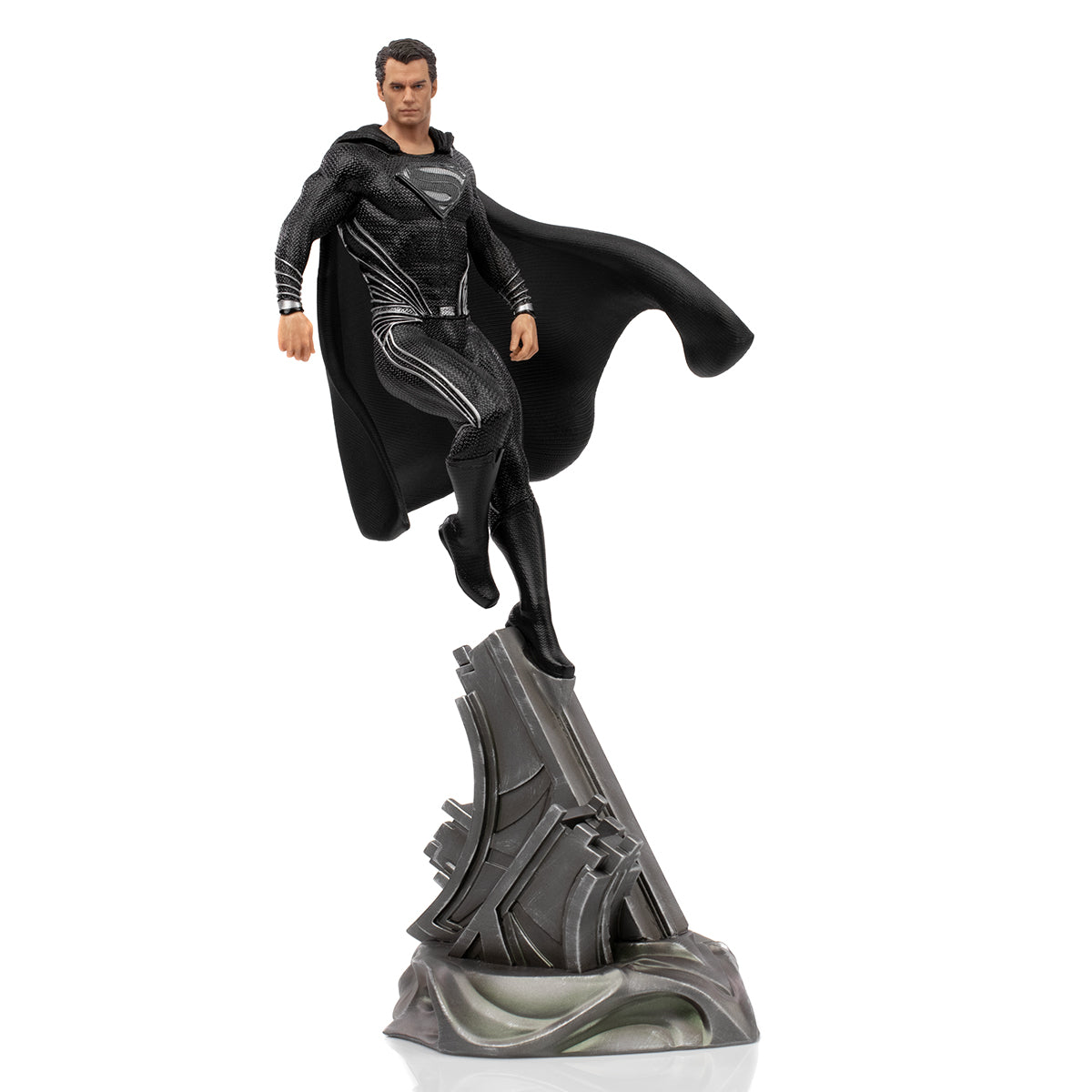 Superman Black Suit Art Scale 1/10 – Zack Snyder’s Justice League by Iron Studios -Iron Studios - India - www.superherotoystore.com