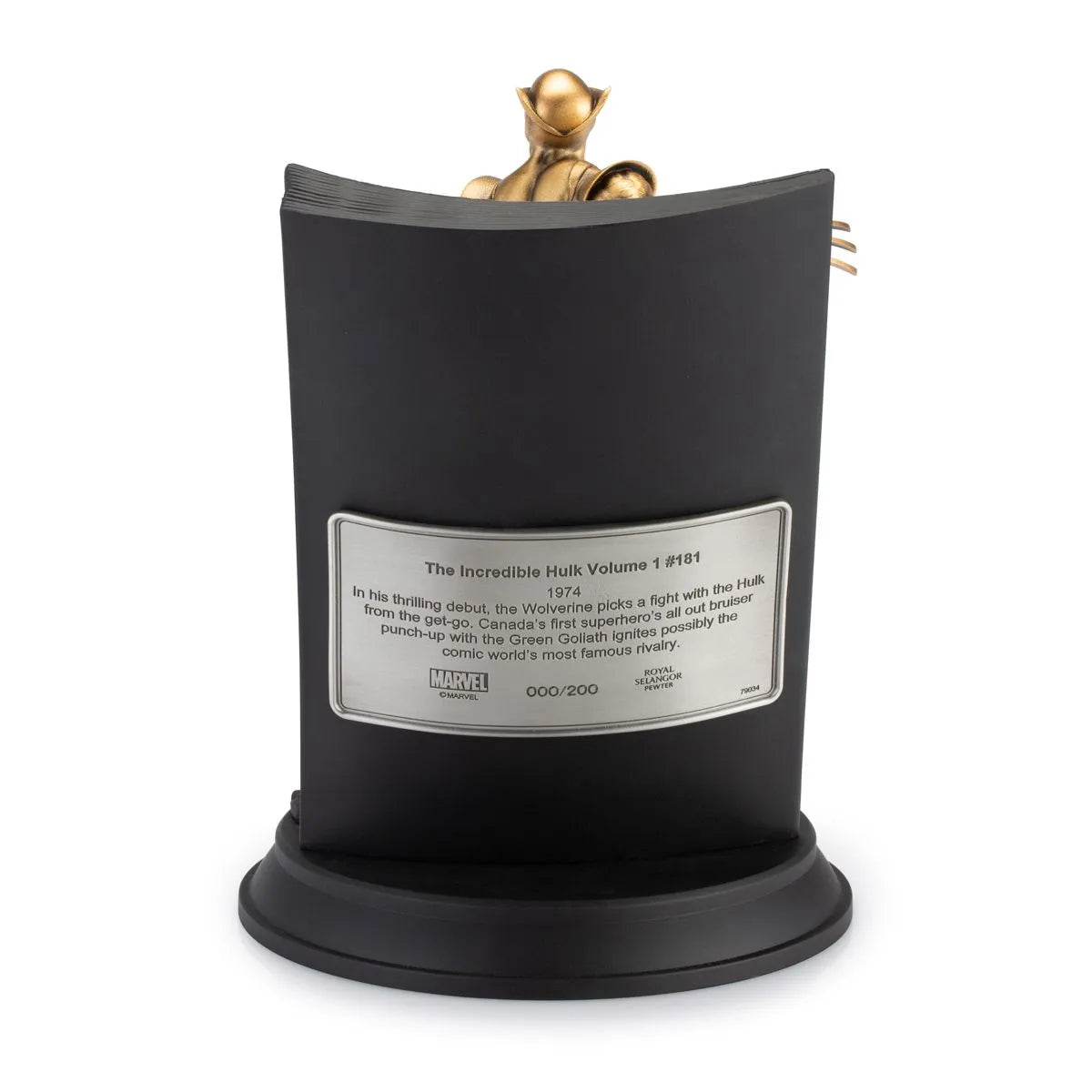 Wolverine The Incredible Hulk Volume 1 #181 Limited Edition Gilt Statue by Royal Selangor -Royal Selangor - India - www.superherotoystore.com