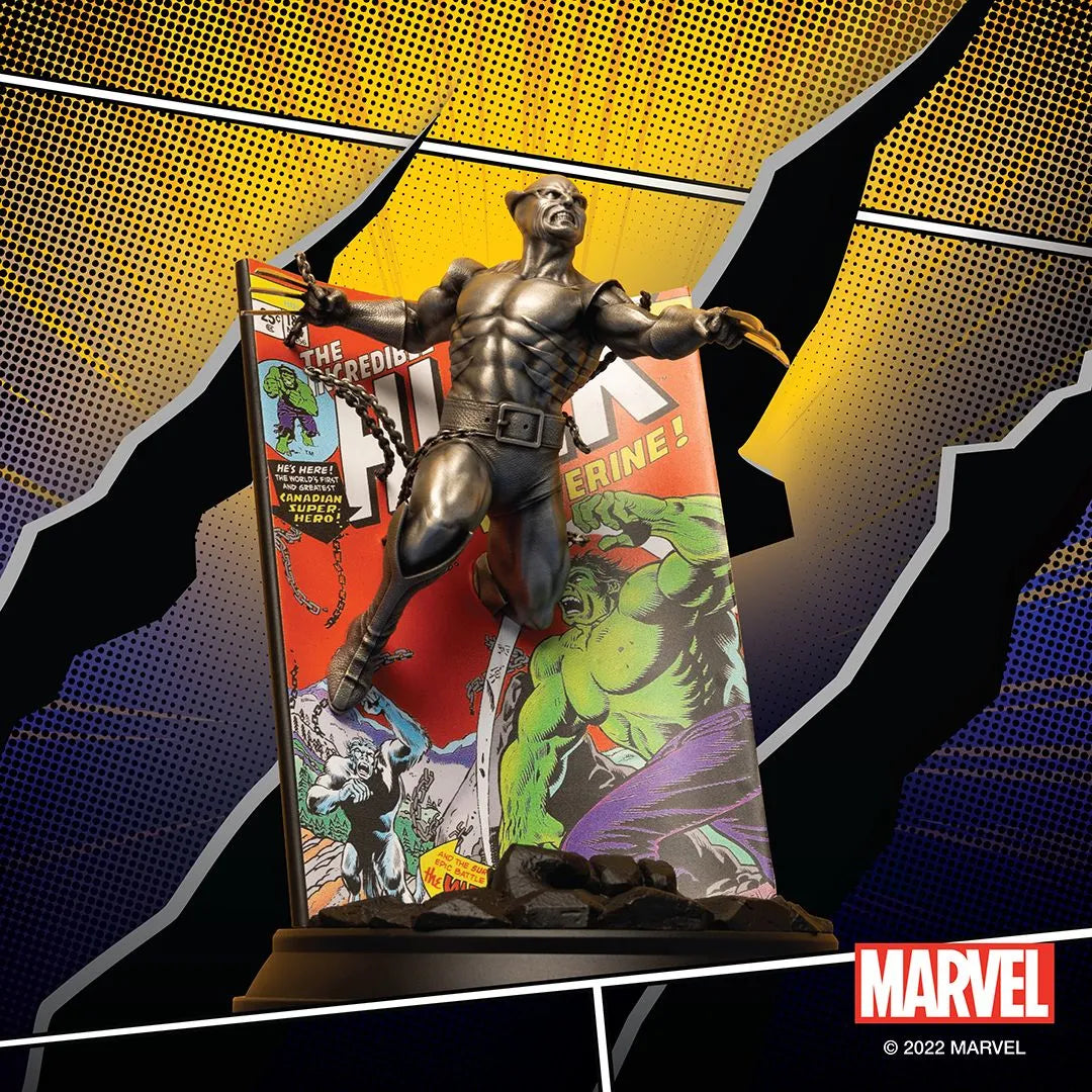 Wolverine The Incredible Hulk Volume 1 #181 Limited Edition Metal Statue by Royal Selangor -Royal Selangor - India - www.superherotoystore.com