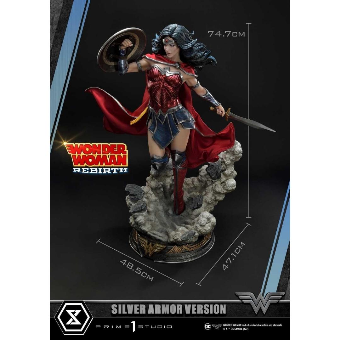 Wonder Woman Rebirth Silver Armour Version Statue by Prime 1 Studio -Prime 1 Studio - India - www.superherotoystore.com