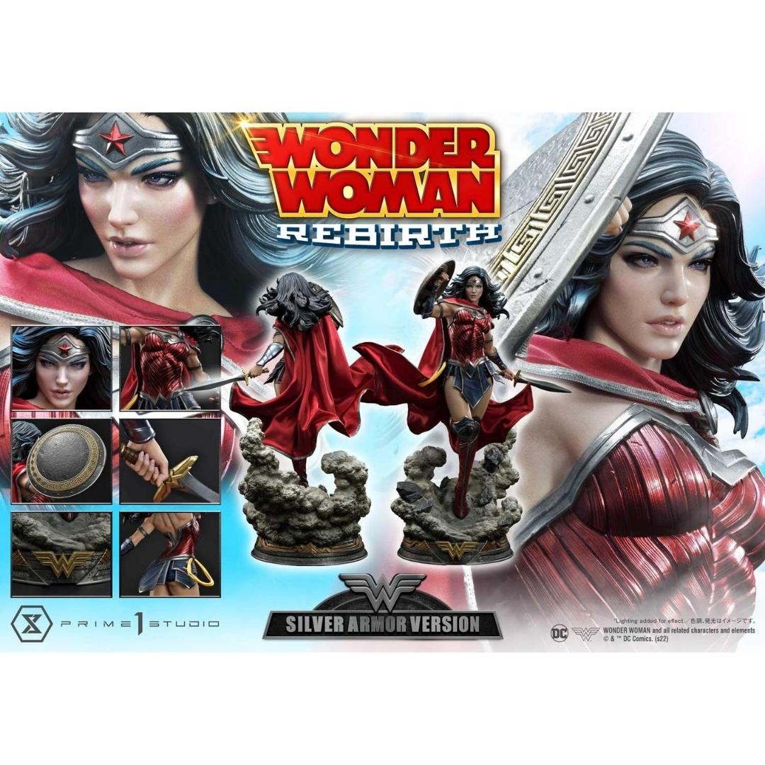Wonder Woman Rebirth Silver Armour Version Statue by Prime 1 Studio -Prime 1 Studio - India - www.superherotoystore.com
