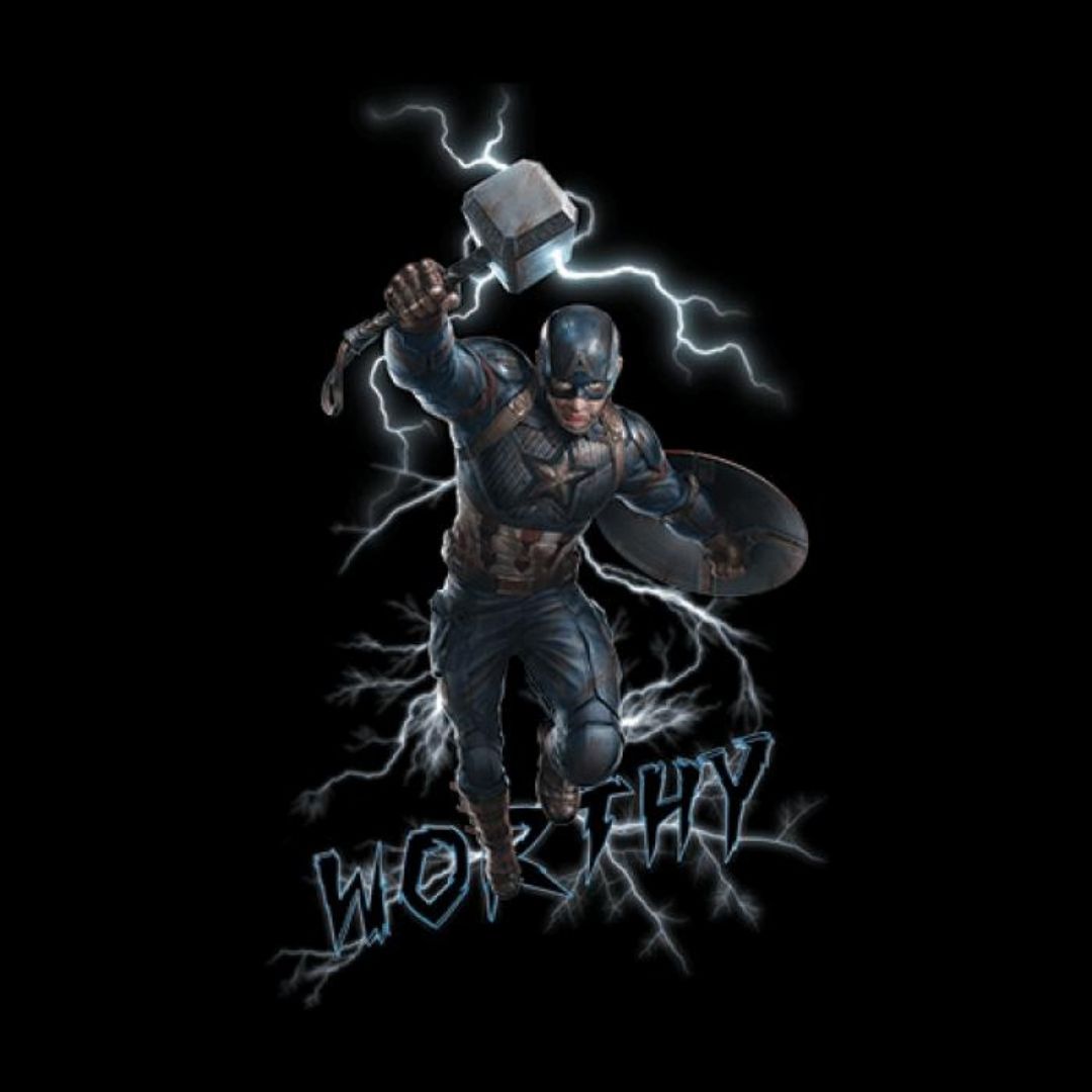 Captain America I Am Worthy T-Shirt -Redwolf - India - www.superherotoystore.com