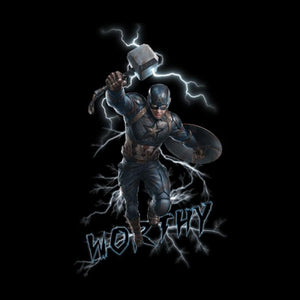 Captain America I Am Worthy T-Shirt -Redwolf - India - www.superherotoystore.com