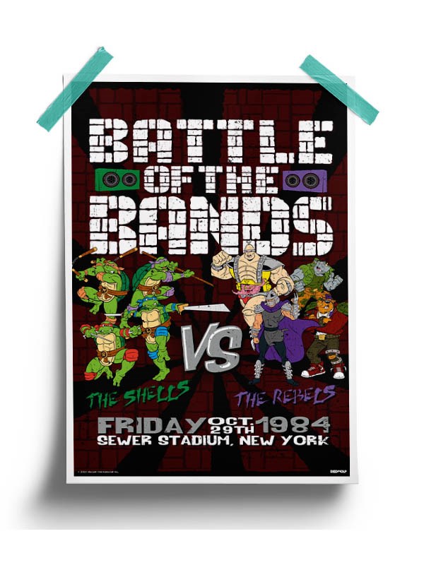 Battle of the Bands Poster -Redwolf - India - www.superherotoystore.com