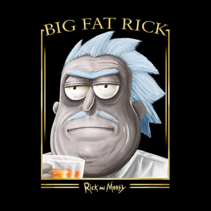 Rick & Morty - Big Fat Rick T-Shirt -Redwolf - India - www.superherotoystore.com