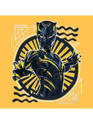 Black Panther: Pattern - Marvel Official T-shirt -Redwolf - India - www.superherotoystore.com