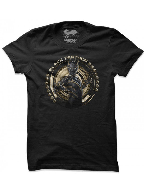 Black Panther: Pose - Marvel Official T-shirt -Redwolf - India - www.superherotoystore.com