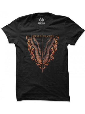 Blackfyre Sword - House Of The Dragon Official T-shirt -Redwolf - India - www.superherotoystore.com
