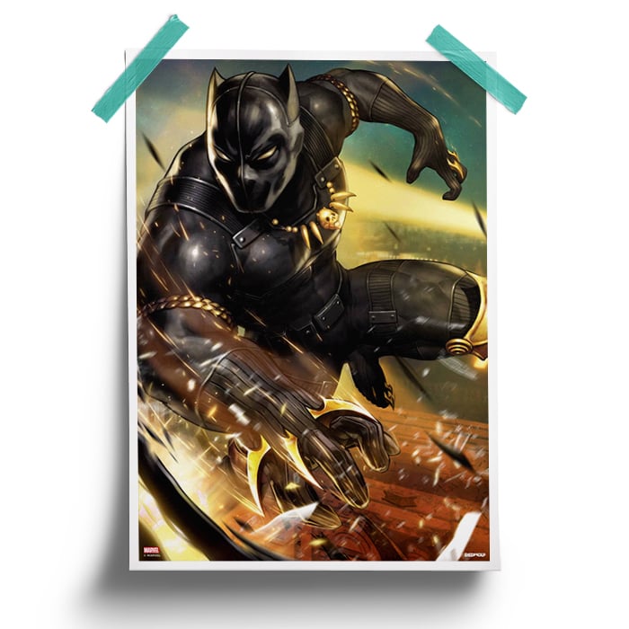 Claw Attack - Marvel Official Poster -Redwolf - India - www.superherotoystore.com