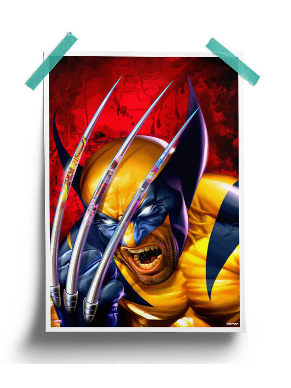 Claw of Wolverine Poster -Redwolf - India - www.superherotoystore.com