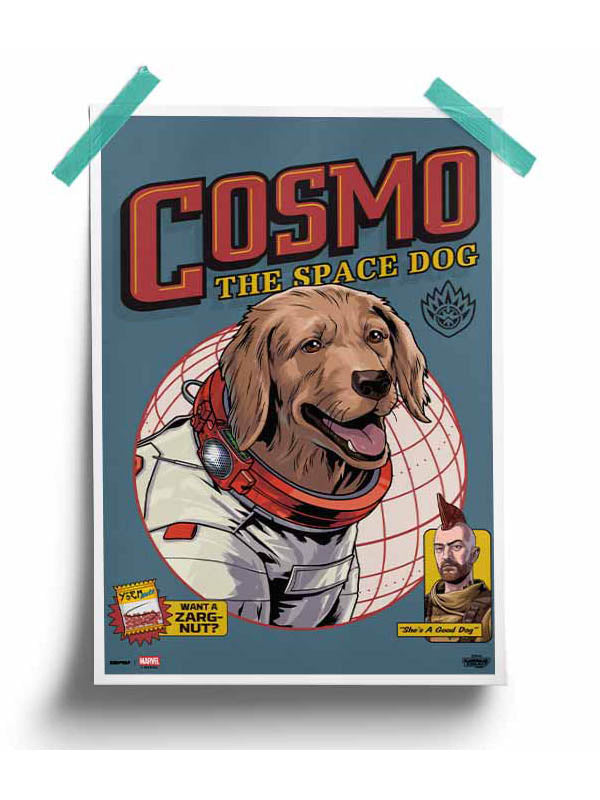 Cosmo the Space Dog Poster -Redwolf - India - www.superherotoystore.com
