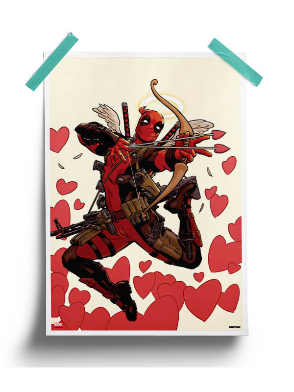 Cupid Deadpool Poster -Redwolf - India - www.superherotoystore.com