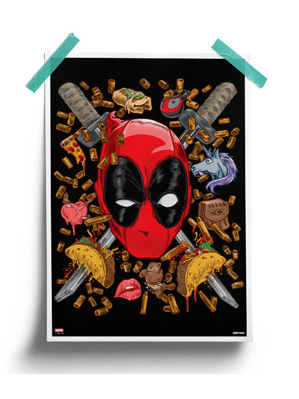 Deadpool Degenerate Poster -Redwolf - India - www.superherotoystore.com