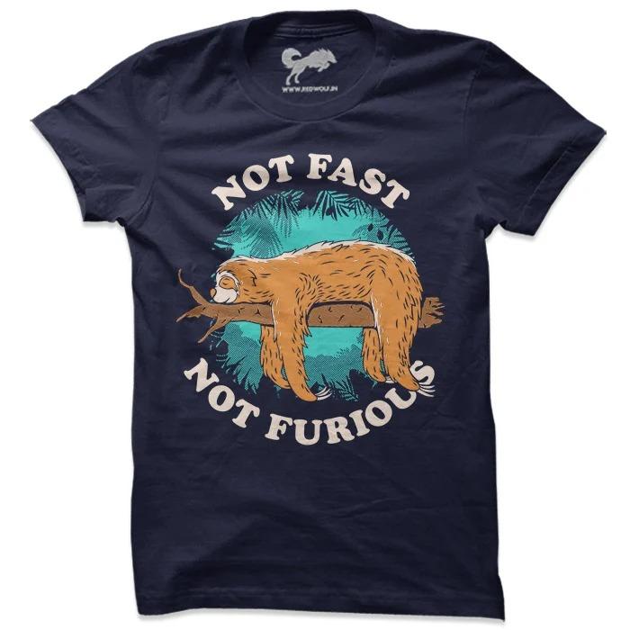 Not Fast Not Furious T-Shirt -Redwolf - India - www.superherotoystore.com