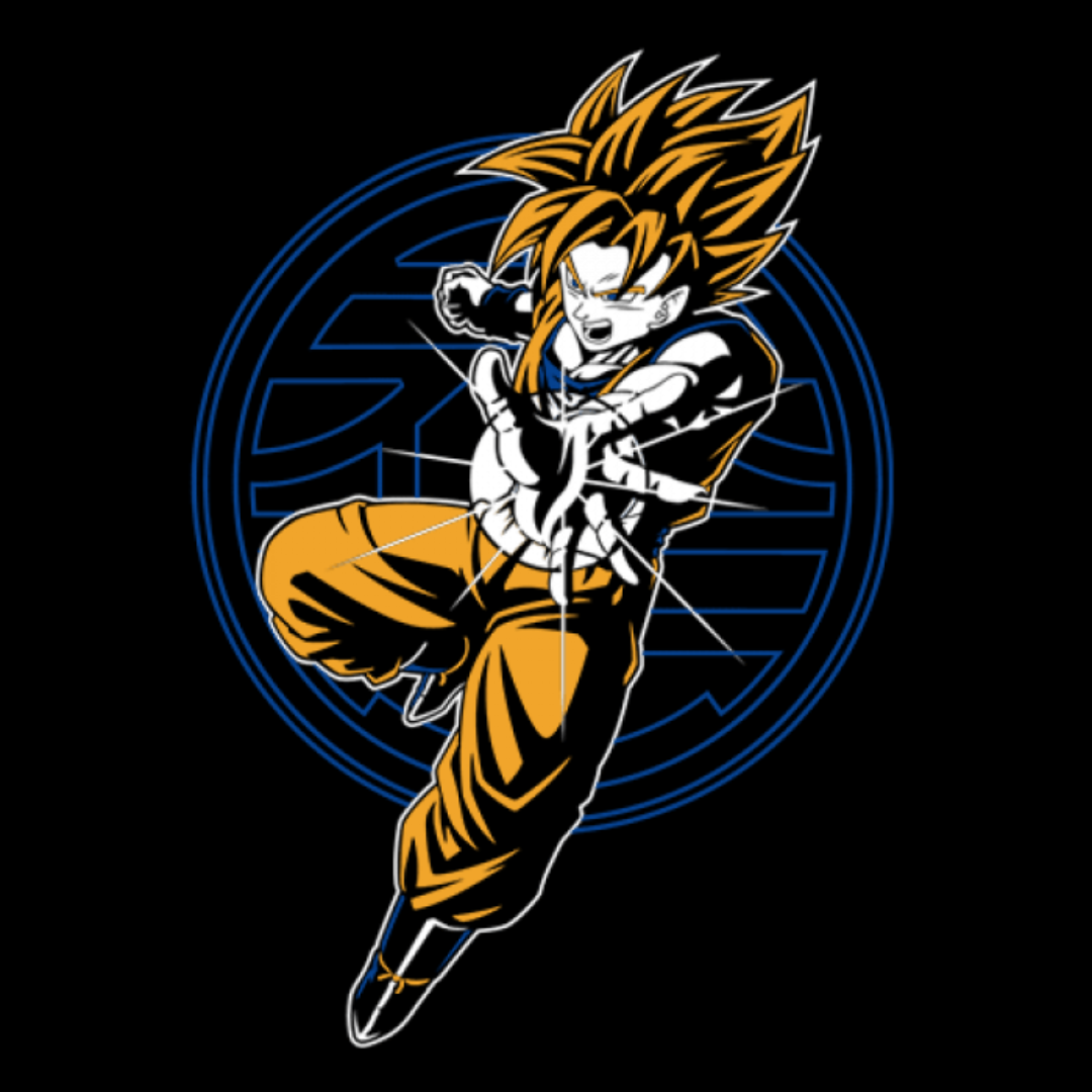 Goku: Super Saiyan Attack - Dragon Ball Z Official T-Shirt -Red Wolf - India - www.superherotoystore.com