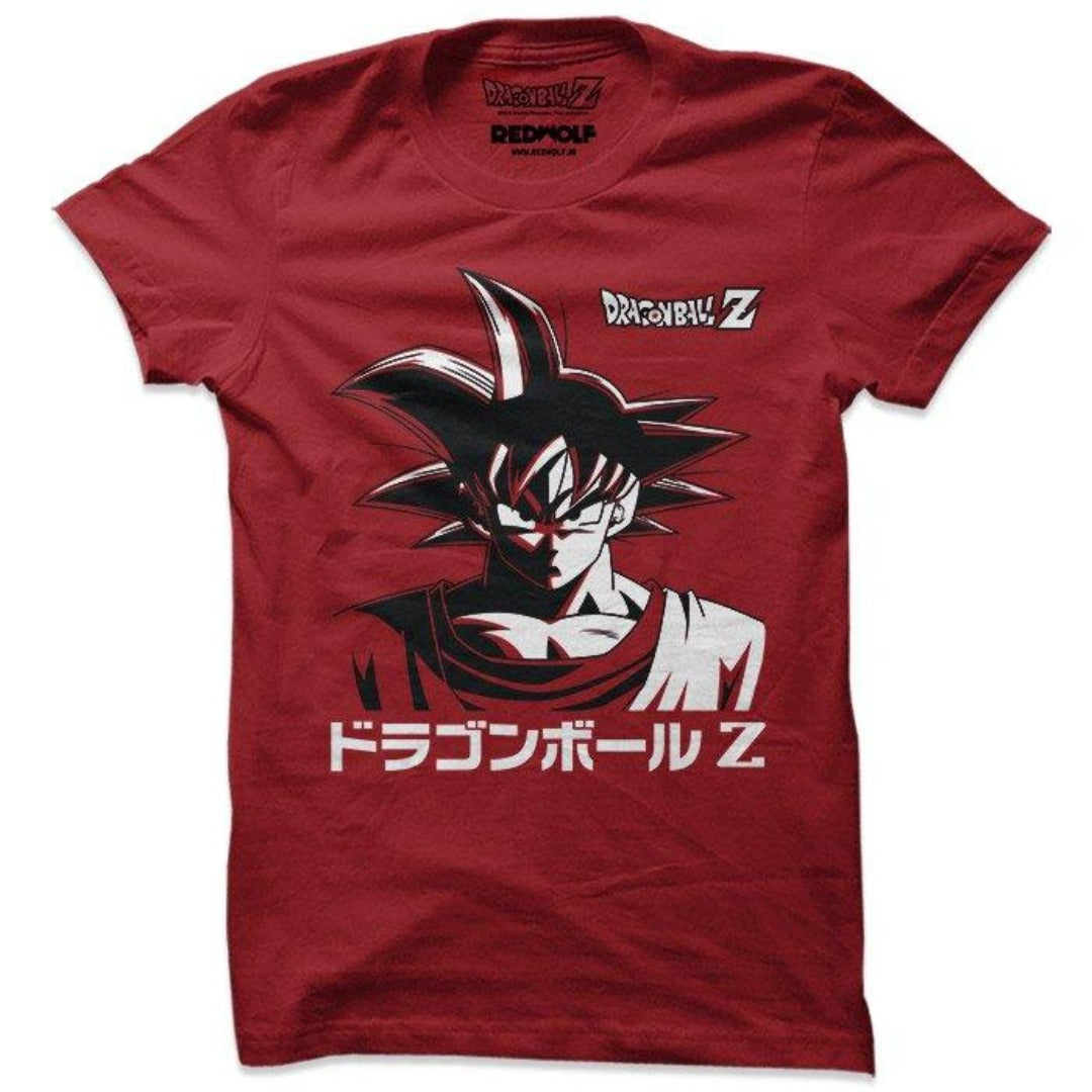 Kakarot - Dragon Ball Z Official T-Shirt -Red Wolf - India - www.superherotoystore.com