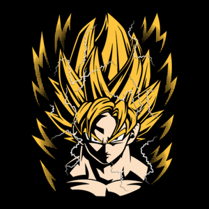 Goku: Super Saiyan - Dragon Ball Z Official T-Shirt -Red Wolf - India - www.superherotoystore.com