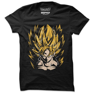 Goku: Super Saiyan - Dragon Ball Z Official T-Shirt -Red Wolf - India - www.superherotoystore.com