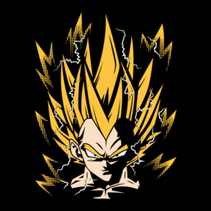 Vegeta: Super Saiyan - Dragon Ball Z Official T-shirt -Red Wolf - India - www.superherotoystore.com