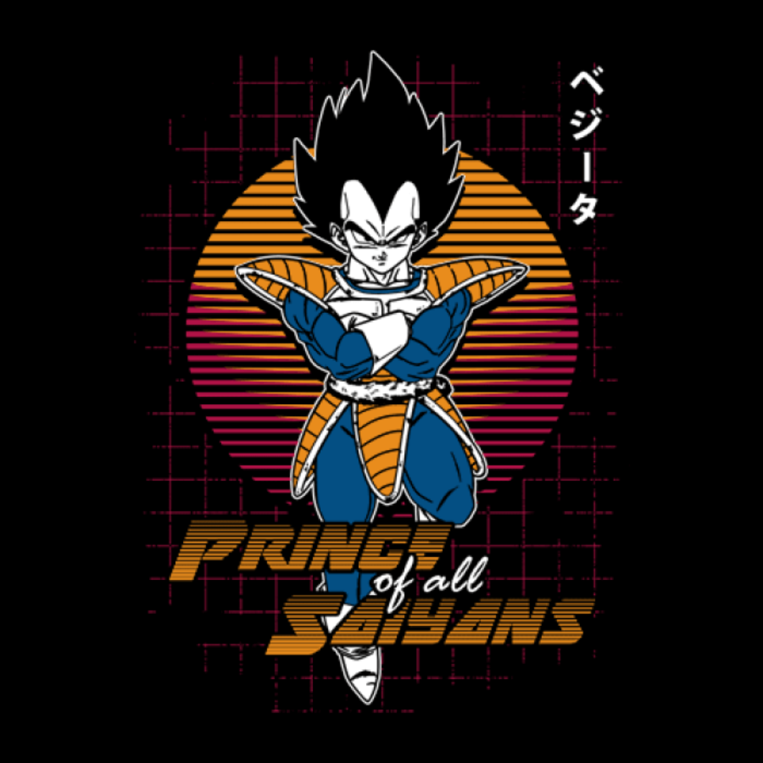 Prince Of All Saiyans - Dragon Ball Z Official T-Shirt -Red Wolf - India - www.superherotoystore.com