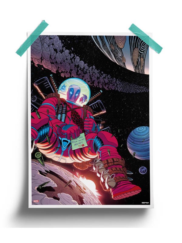 Fish in My Helmet Poster -Redwolf - India - www.superherotoystore.com