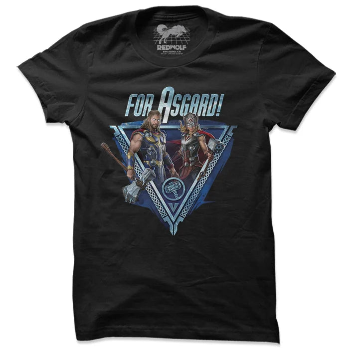 For Asgard! - Marvel Official T-Shirt -Redwolf - India - www.superherotoystore.com
