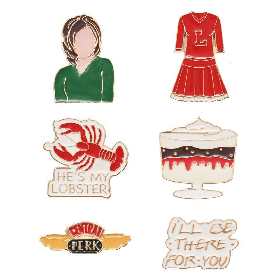 Friends Rachel Enamel Pin Set -EFG - India - www.superherotoystore.com