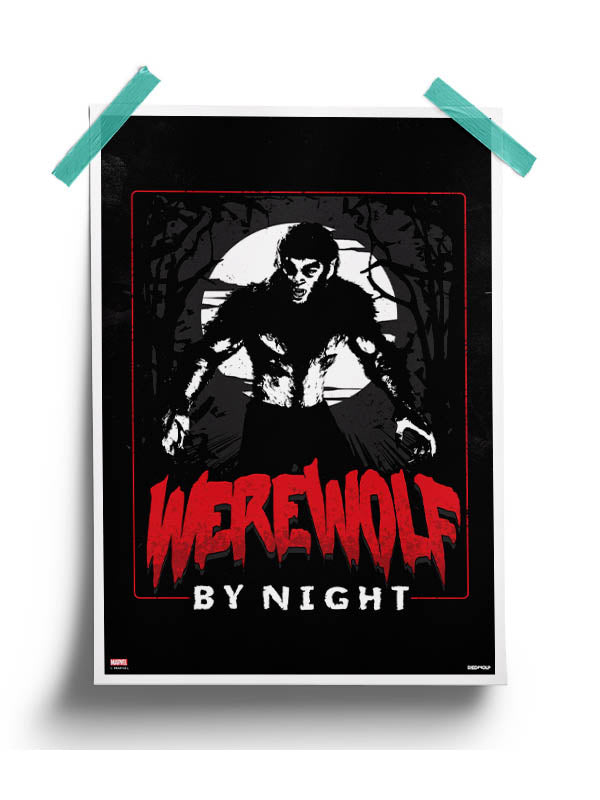 Full Moon Beast Poster -Redwolf - India - www.superherotoystore.com