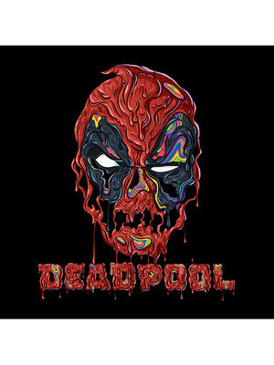 Funky Face Deadpool - Marvel Official T-shirt -Redwolf - India - www.superherotoystore.com