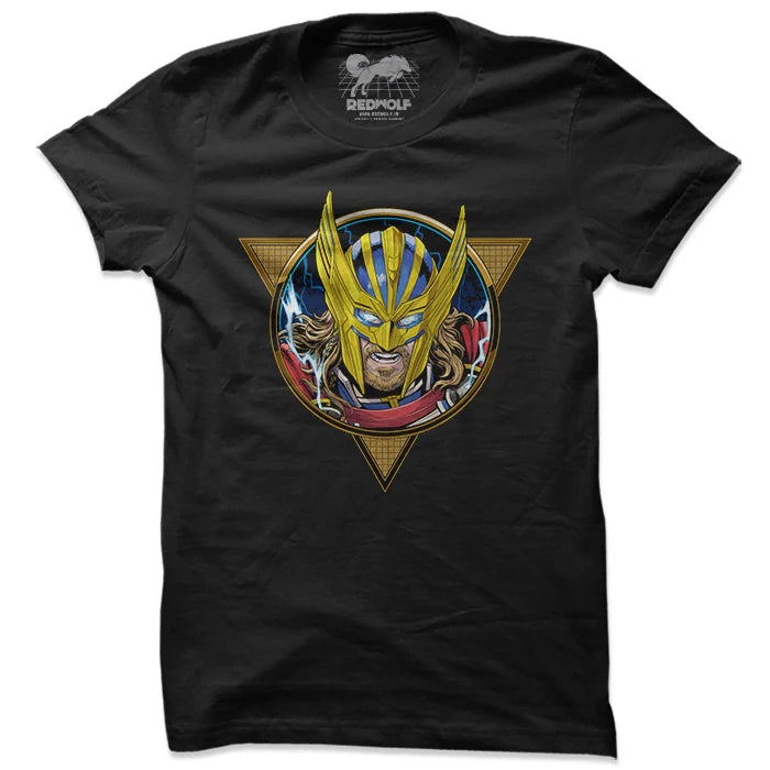 God Of Thunder - Marvel Official T-Shirt -Redwolf - India - www.superherotoystore.com