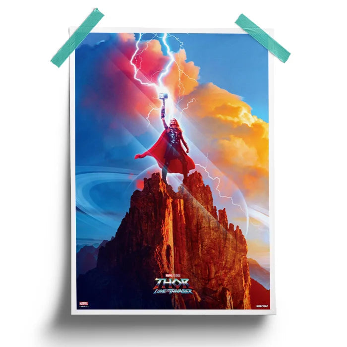 Goddess Of Thunder - Marvel Official Poster -Redwolf - India - www.superherotoystore.com