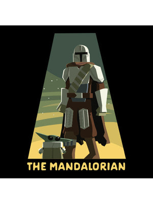 Grogu & The Mandalorian - Star Wars Official T-shirt -Redwolf - India - www.superherotoystore.com